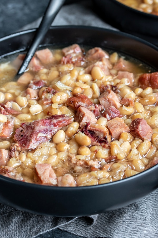 how to use leftover ham to make Navy Bean Soup