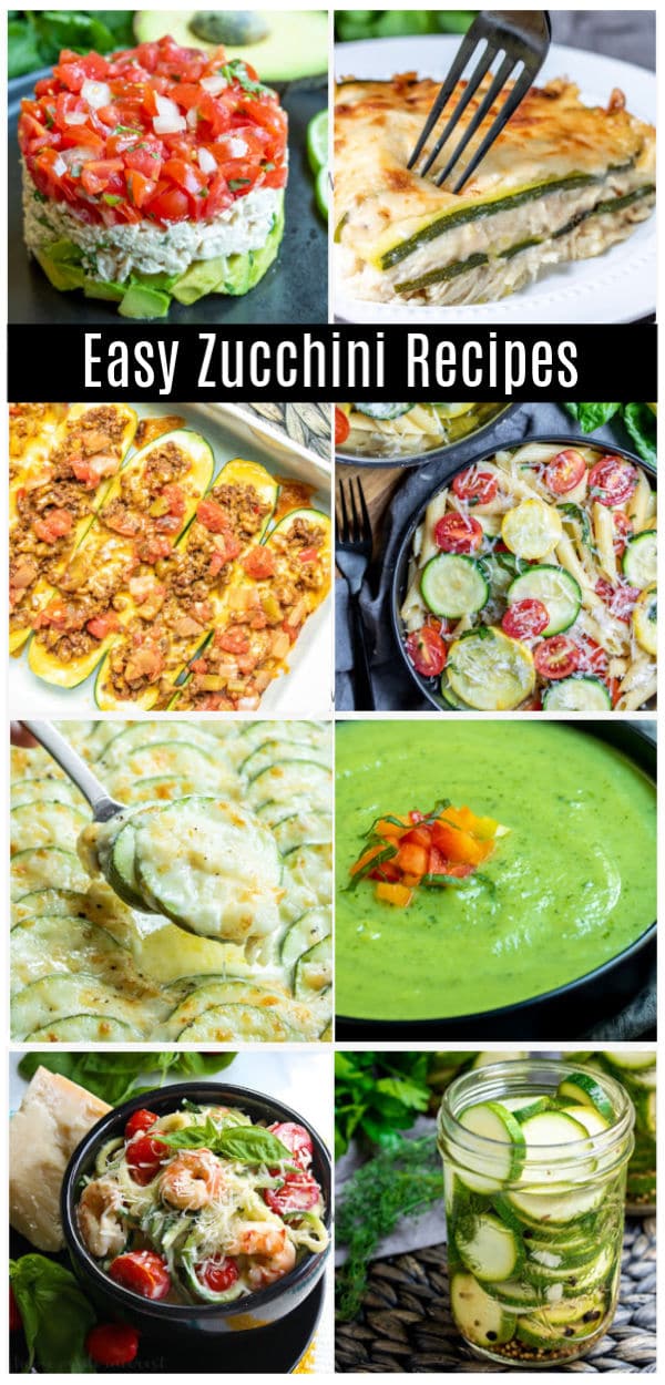Easy zucchini recipes for everything from baked casseroles, to fried zucchini, to healthy, low carb, and keto recipes. Easy zucchini recipes that can be sides or dinner , pasta or chips, noodles or stuffed. Make a zucchini lasagna or zucchini soup. We've got a zucchini recipe for everyone! #zucchini #lowcarbrecipes #ketorecipes #healthyrecipes #vegetables #homemadeinterest