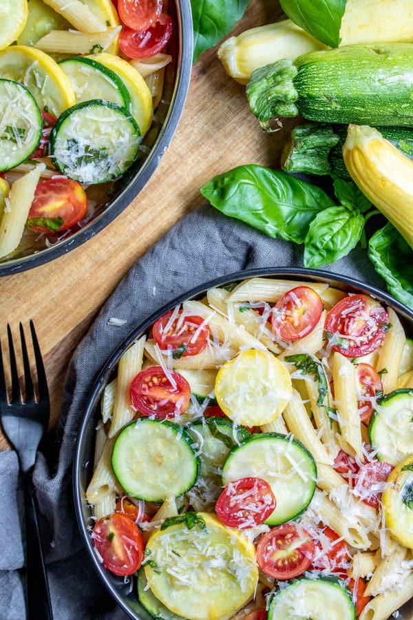 how to make One Pot Summer Vegetable Pasta