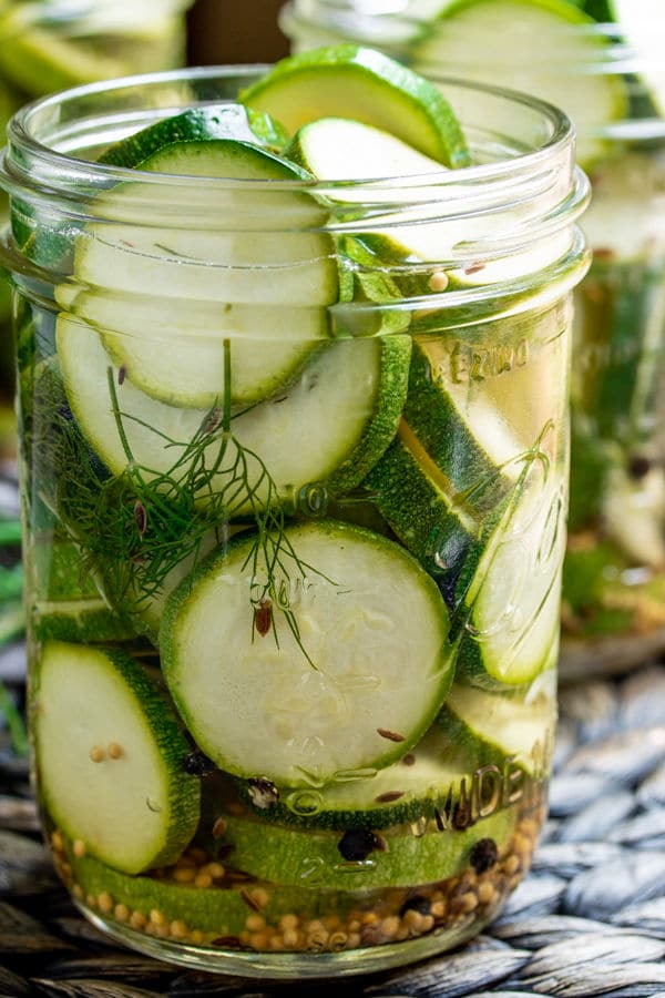 low carb Zucchini Pickles