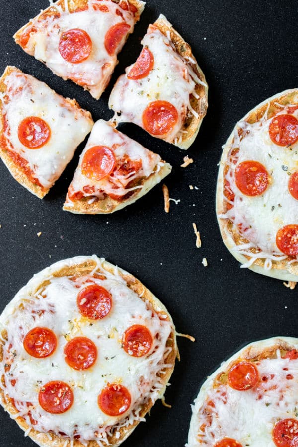 English Muffin Pizza sliced