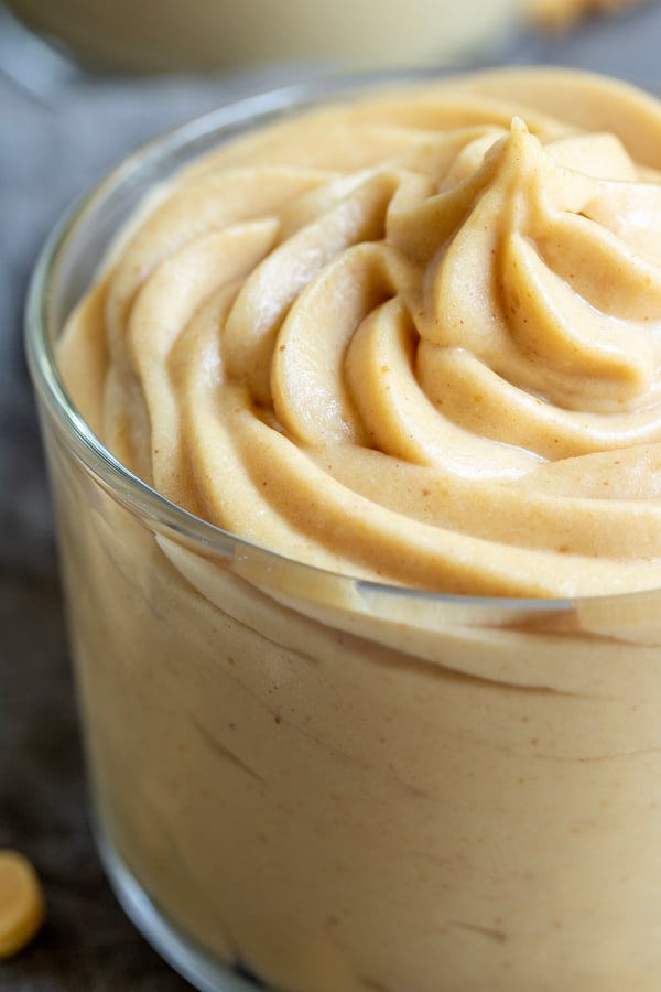 Keto Peanut Butter Mousse is a creamy low carb treat
