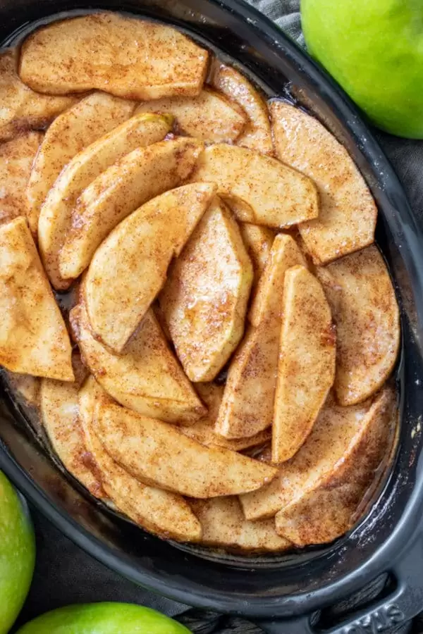 sweet Cinnamon Sugar Baked Apple Slices