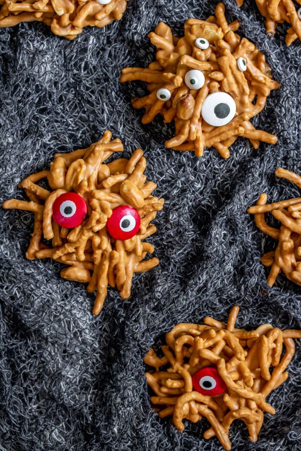 No Bake Monster Cookies for a spooky Halloween party