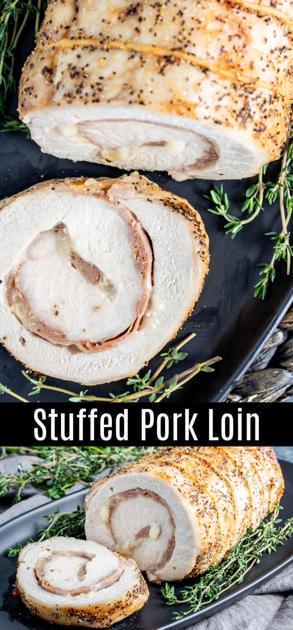 This easy pork loin recipe is a perfectly roasted, moist and tender, provolone and prosciutto stuffed pork loin. It is a delicious keto and low carb dinner recipe that is baked in the oven. Make this easy pork recipe for your family this week! #pork #porkloin #keto #lowcarb #ketorecipes #lowcarbrecipe #ketodiet #cheese #homemadeinterest