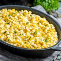 easy Thanksgiving side of Creamed Corn
