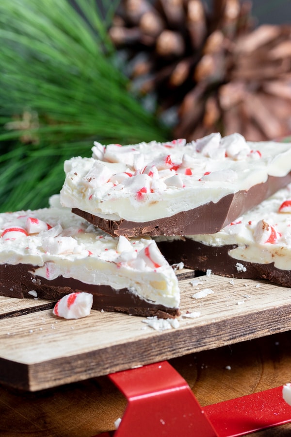 layered Peppermint Bark for the holidays