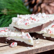 Peppermint Bark makes a great homemade Christmas gift