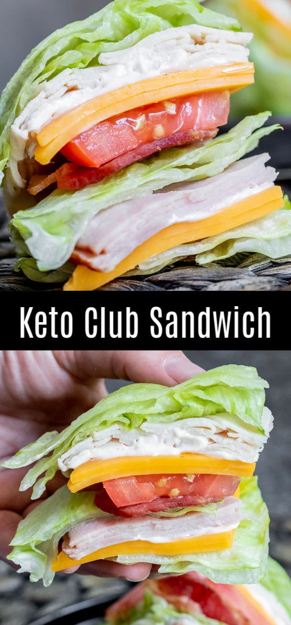 We'll show you how to make a club sandwich that is healthy and low carb! This Keto Club Sandwich is all of the flavors of the classic club sandwich made with turkey, ham, cheese, and bacon, without the bread. It's a delicious keto lunch recipe and perfect for parties! #lowcarbrecipes #ketorecipes #keto #sandwich #homemadeinterest