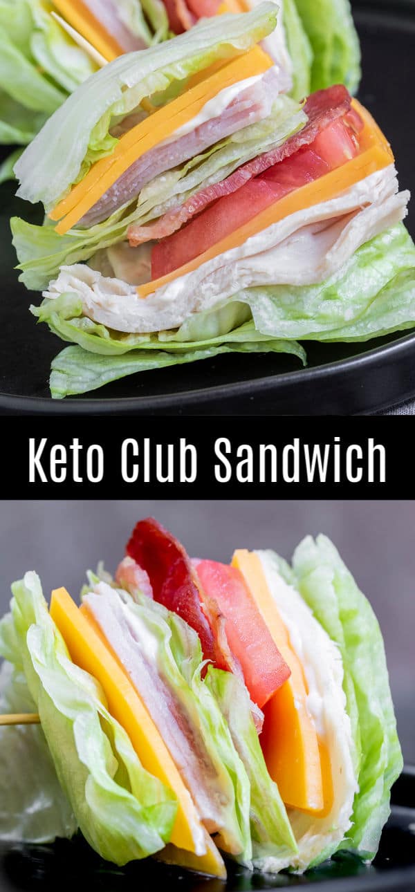 We'll show you how to make a club sandwich that is healthy and low carb! This Keto Club Sandwich is all of the flavors of the classic club sandwich made with turkey, ham, cheese, and bacon, without the bread. It's a delicious keto lunch recipe and perfect for parties! #lowcarbrecipes #ketorecipes #keto #sandwich #homemadeinterest