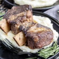 Instant Pot Short Ribs with fresh herbs