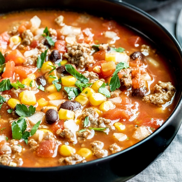 Slow Cooker Taco Soup great comfort food recipe