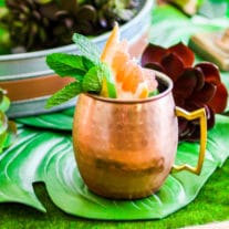 Citrus Moscow Mule easy brunch cocktail for Easter