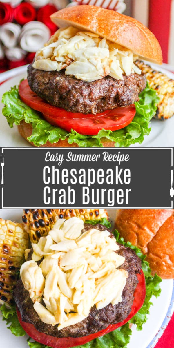 Chesapeake Crab Burger Pinterest image