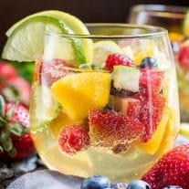 Summer Moscato Sangria perfect summer adult drink