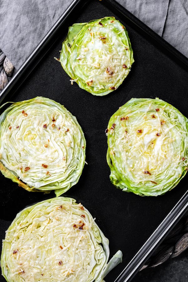 Roasted Cabbage on a sheet pan