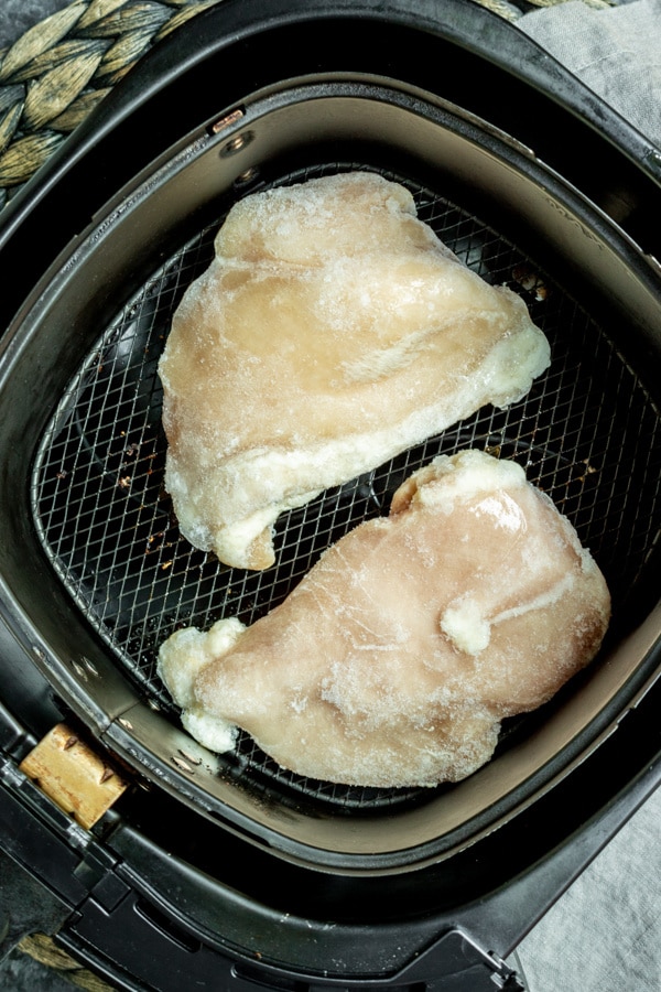 Air Fryer Chicken Breast made with frozen chicken breast