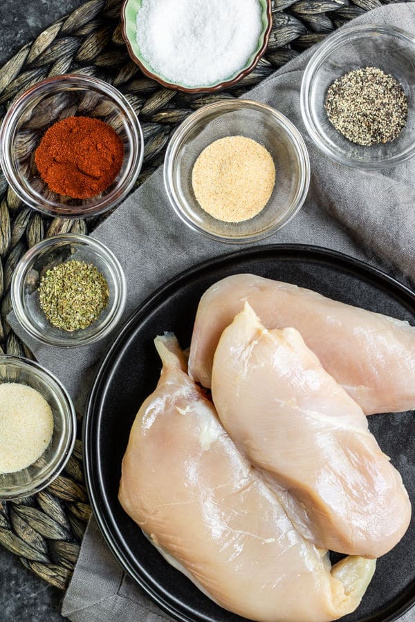ingredients to make Air Fryer Chicken Breast