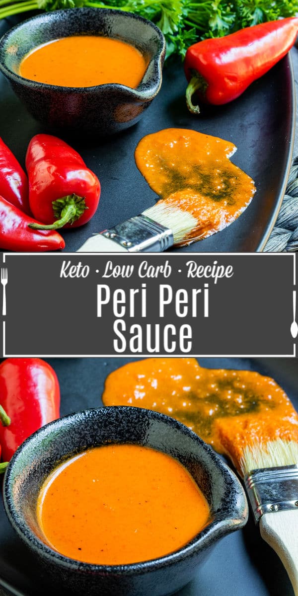 Pinterest image for Peri Peri Sauce with title text