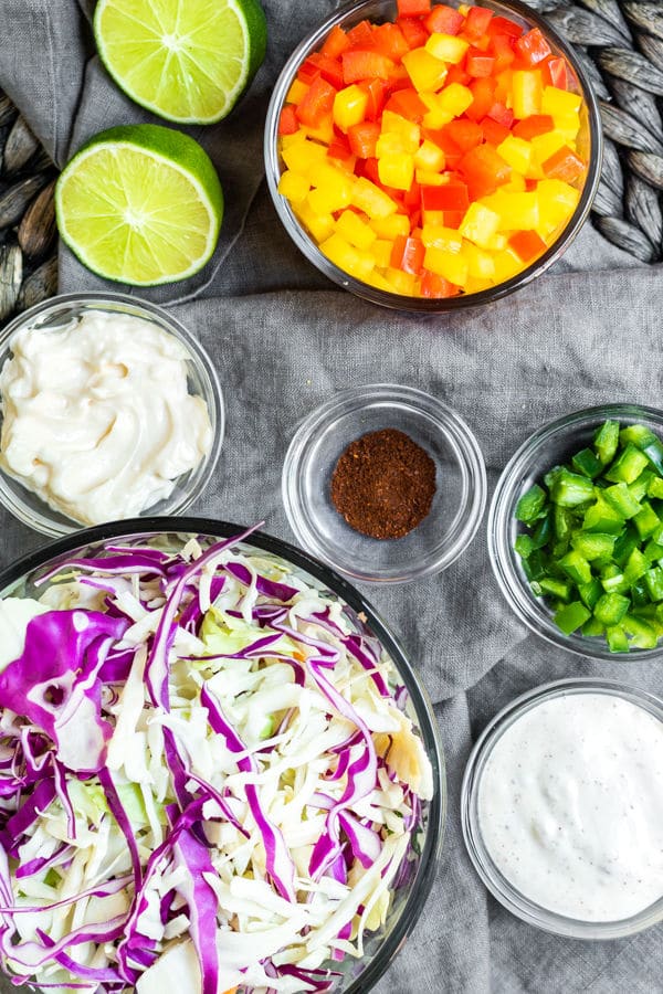ingredients to make Spicy Jalapeno Coleslaw