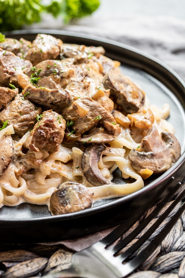 Keto Beef Stroganoff is an easy keto recipe for the whole family
