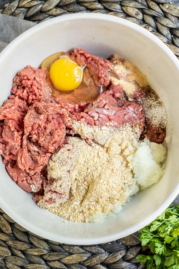 ingredients for Instant Pot Meatloaf and Mashed Potatoes
