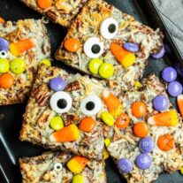 platter of Halloween Magic Cookie Bars