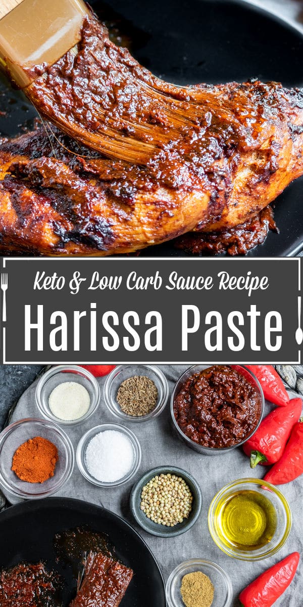Pinterest image for Harissa Paste with title text