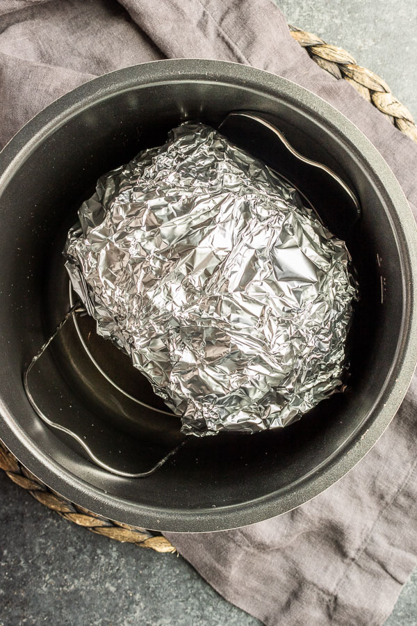 Instant Pot Ham wrapped in foil in instant pot