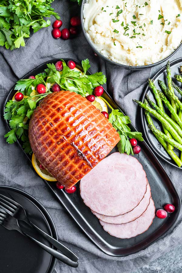 serving Instant Pot Ham for the holidays