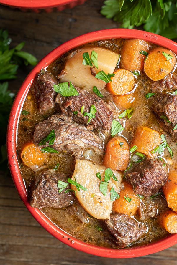 bowl of Instant Pot Beef Stew