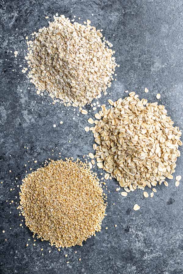 different types of oats to make Instant Pot Oatmeal