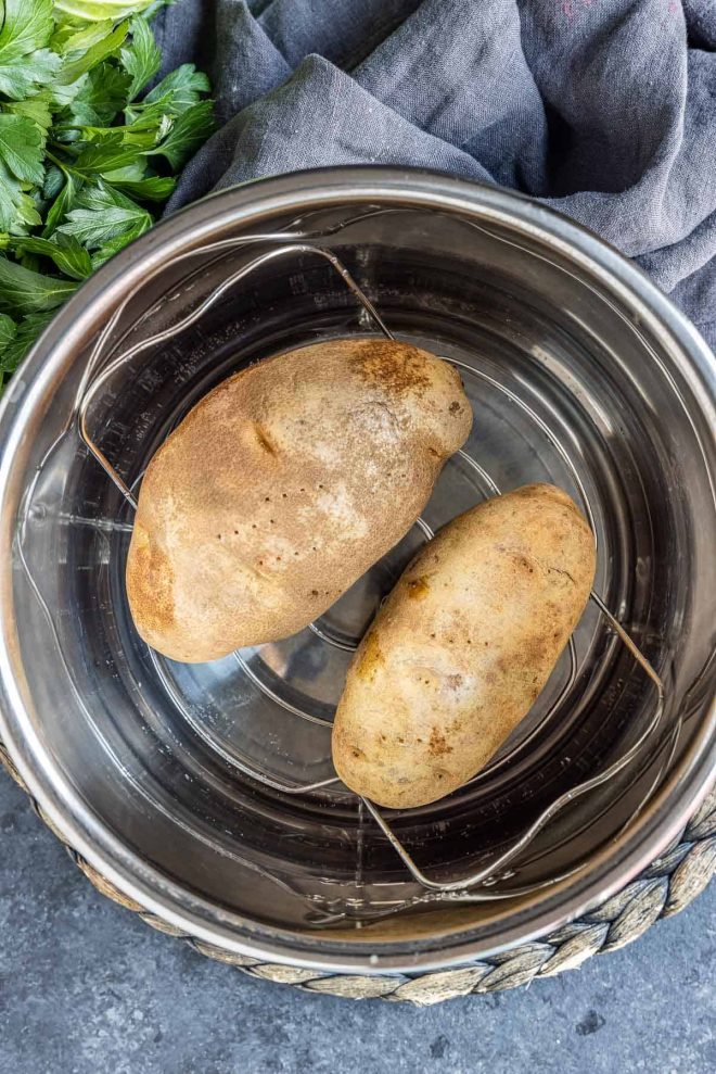 Instant Pot Baked Potatoes in instant pot