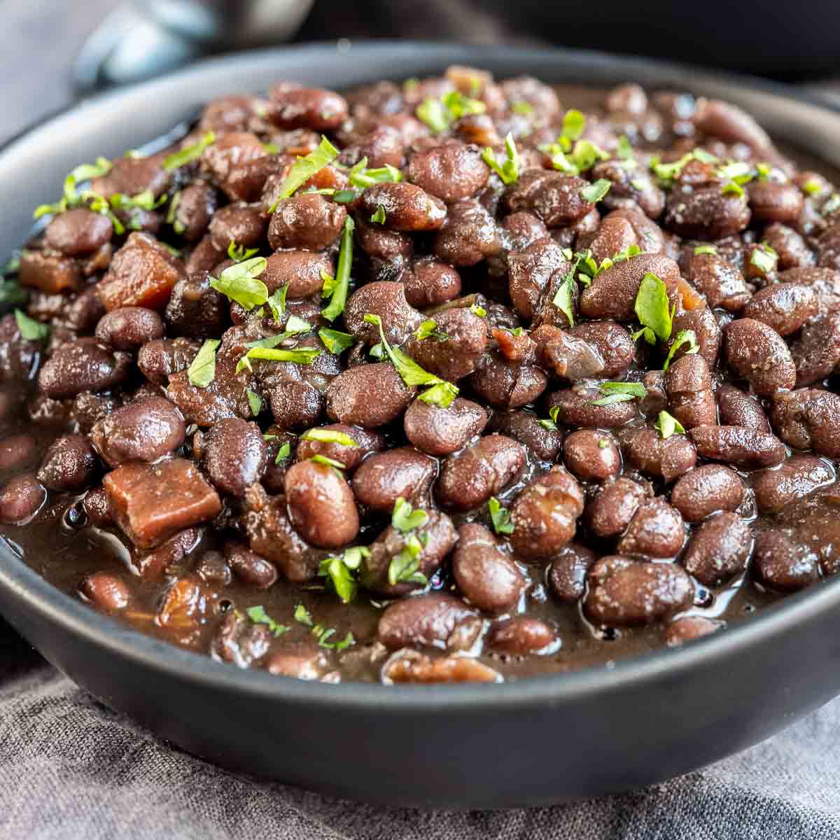 a bowl of Instant Pot Black Beans