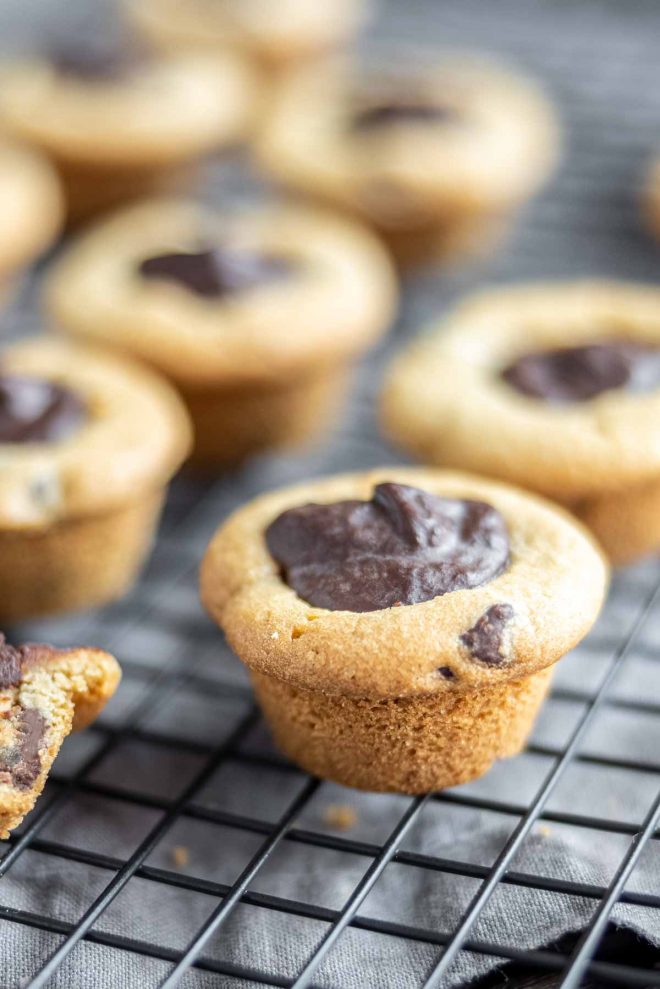 Peanut Butter Cookie Cups made with cookie dough