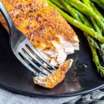 flaky Air Fryer Salmon made in minutes