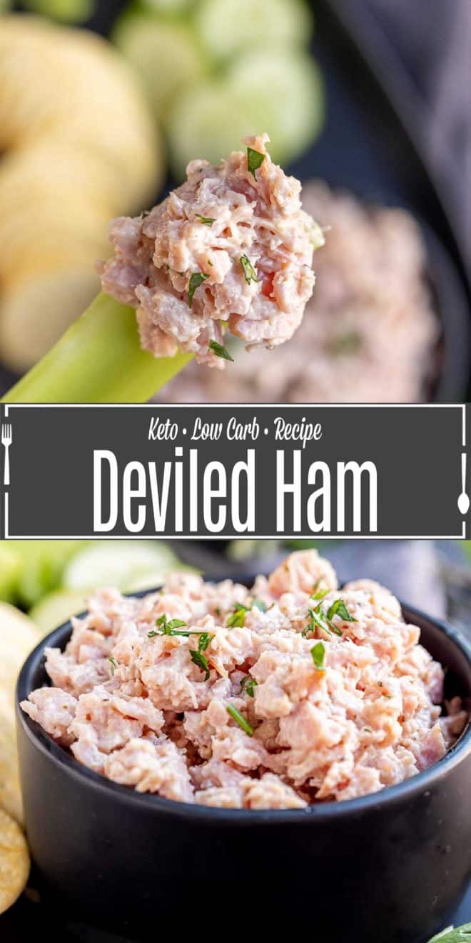 Pinterest image of Deviled Ham with title text