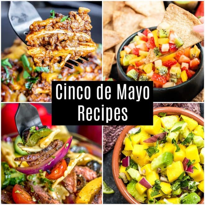 Collage of Cinco de Mayo recipes