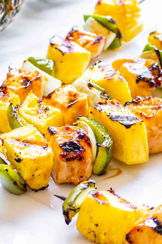Grilled Teriyaki Chicken and Pineapple easy outdoor summer recipe