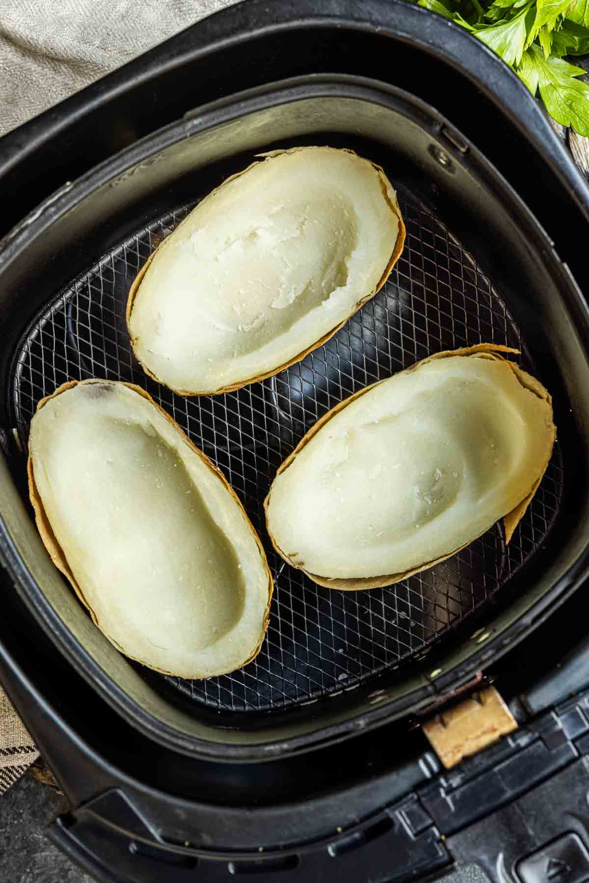 unstuffed Air Fryer Potato Skins