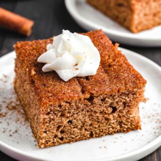 Apple Spice Cake on a white plate