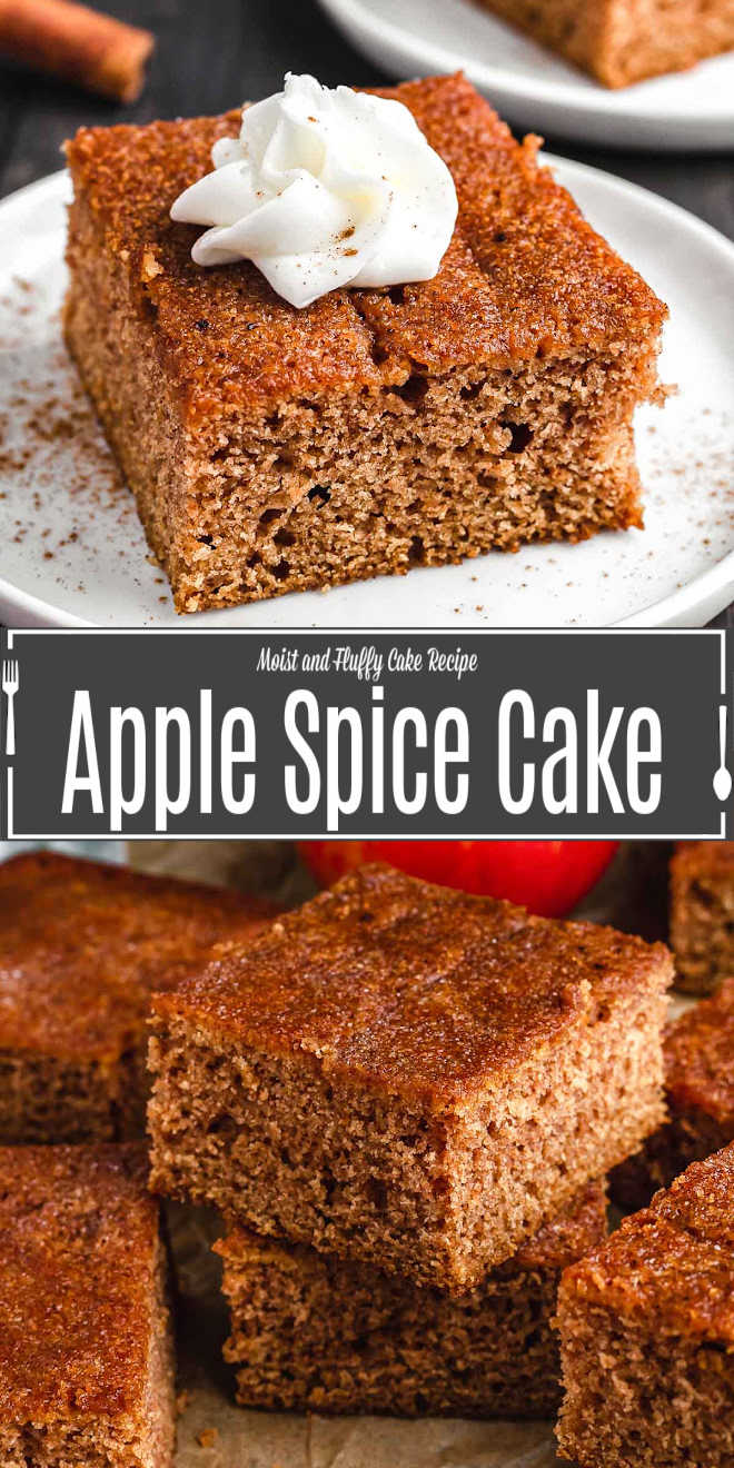 Pinterest image of Apple Spice Cake with title text