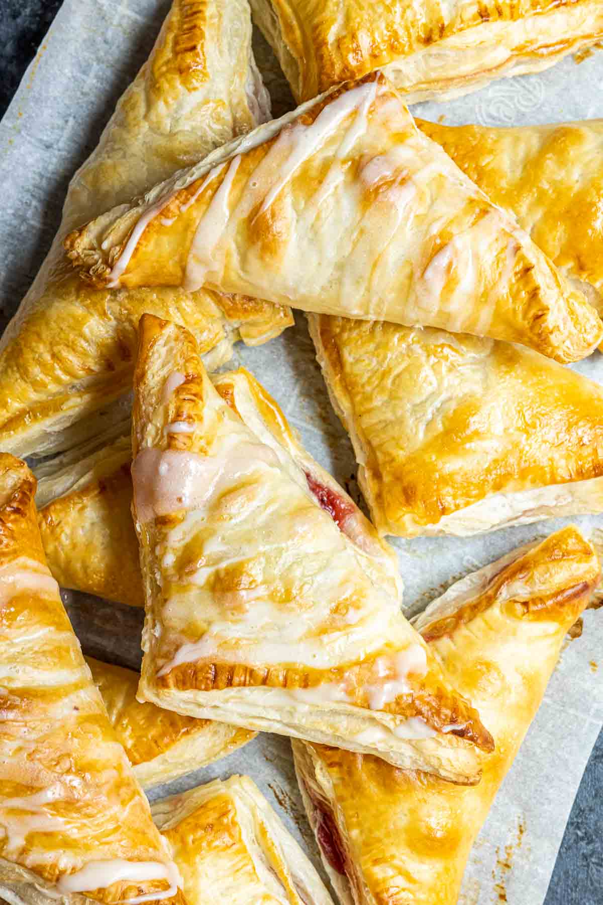 Cherry Turnovers stacked on top of eachother