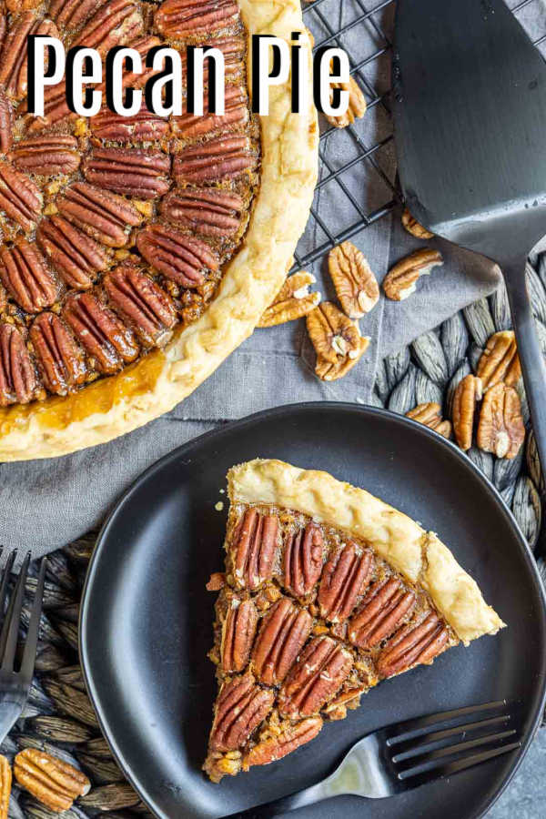 Pinterest image of Southern Pecan Pie with title text