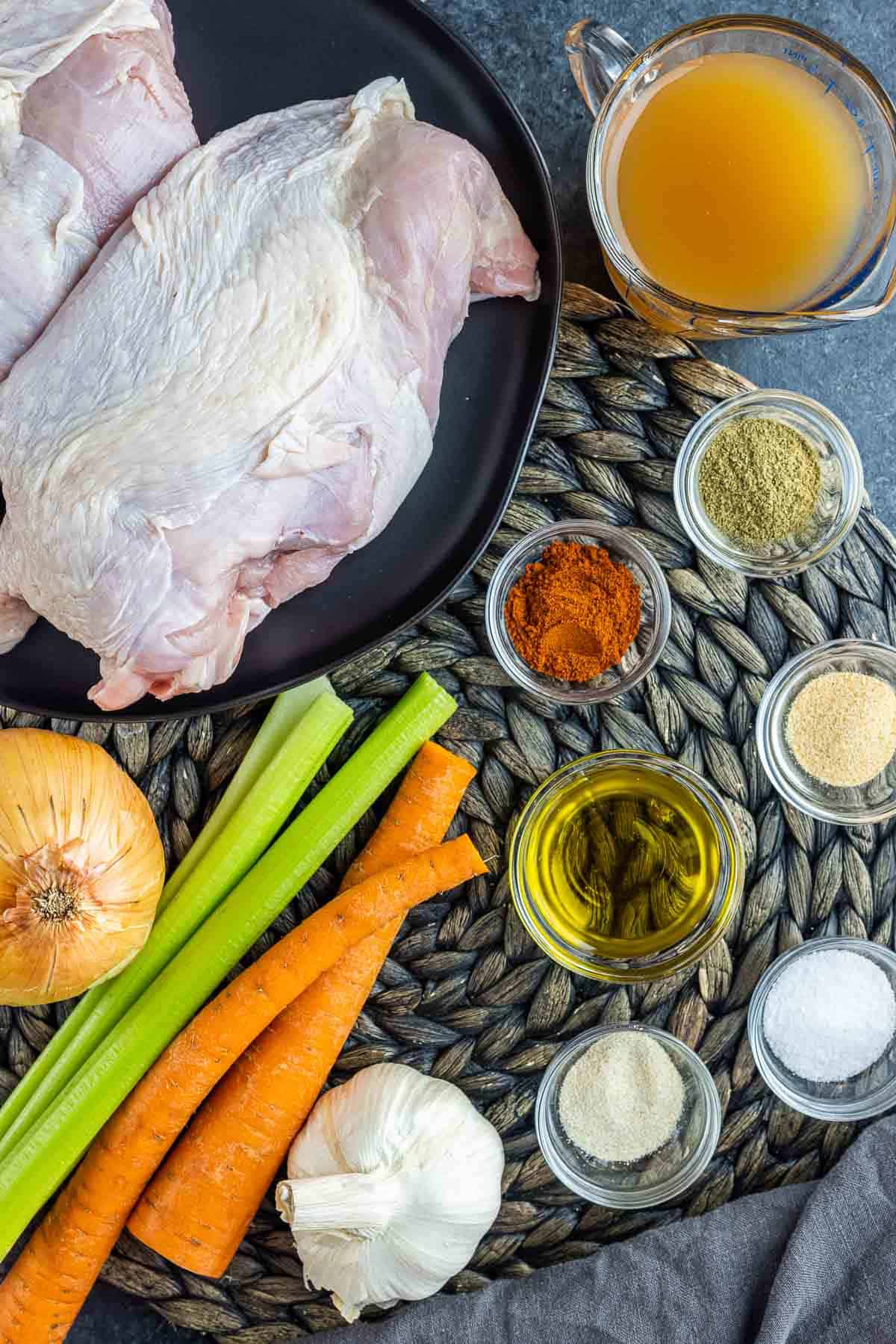 ingredients to make Slow Cooker Turkey Breast