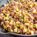 skillet with Corned Beef Hash