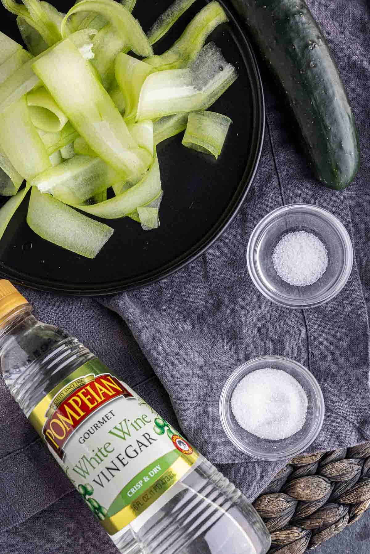 Quick Pickled Cucumber ingredients