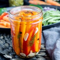 jar of jar of Pickled Carrots