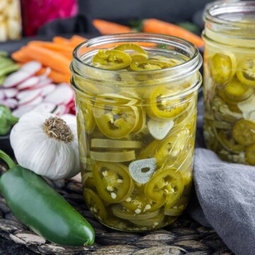a jar of Pickled Jalapenos