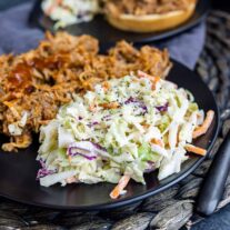 Southern Coleslaw on a plate